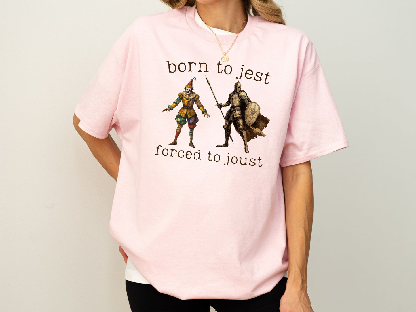 Born to Jest Forced to Joust Shirt, History Lover Gift, Funny Meme Tee, Medieval Gifts, Renaissance Fair Shirt, Knight and Jester Shirt