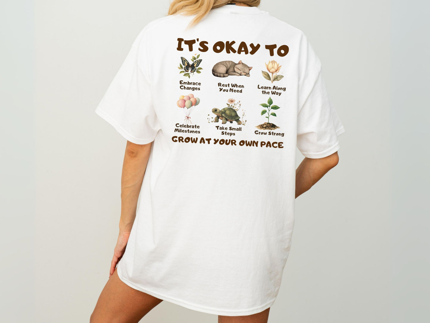 It's Okay to Shirt, Growth Mindset Shirt, Inspirational Gifts for Women, Mental Health Awareness Shirt, Self Love Shirt, Self Care Shirt