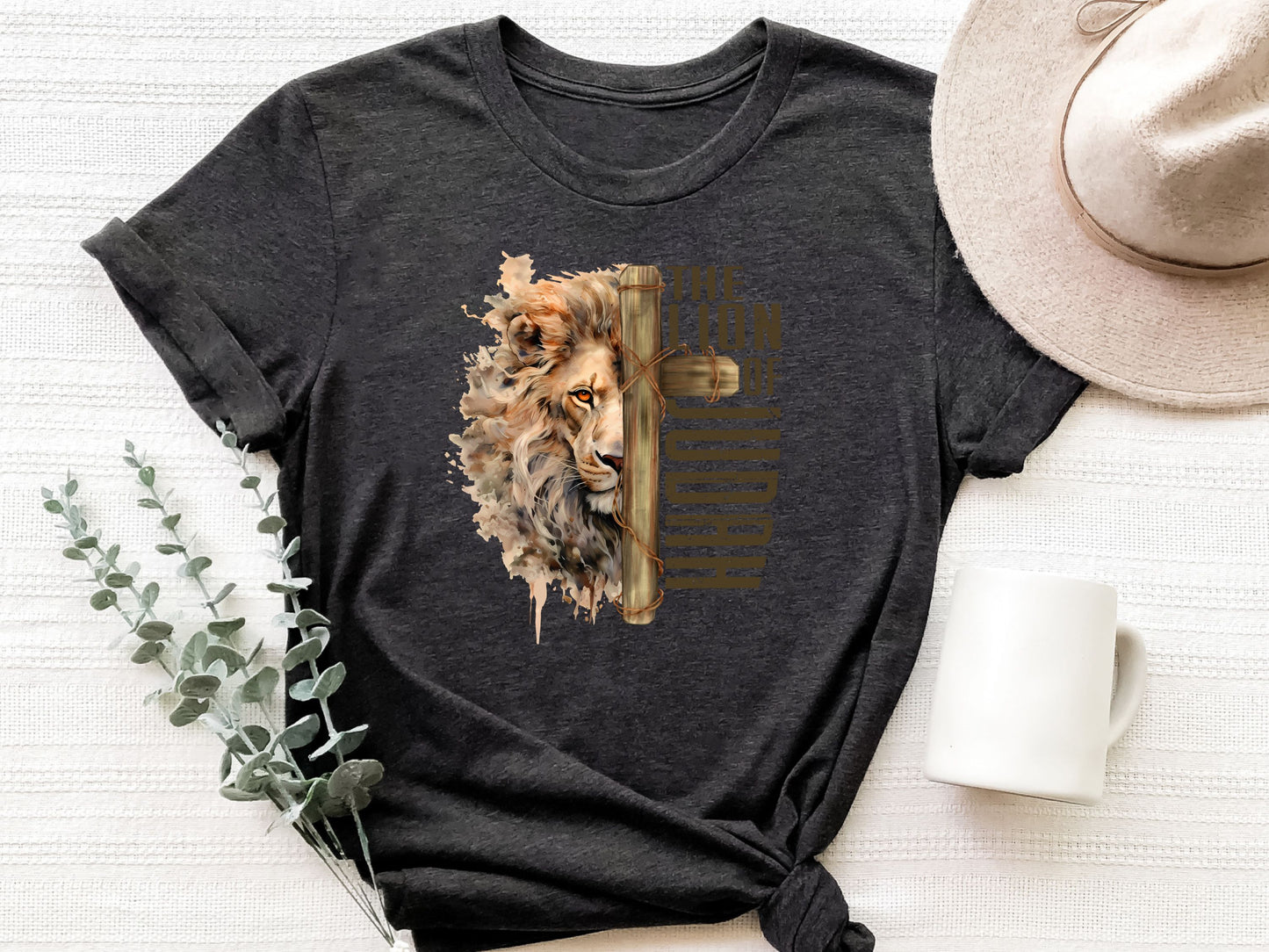Lion of Judah Shirt, Lion Shirt for Women, Christian Gifts for Women, Catholic Gifts For Women, Bible Verse Tee, Faith Based Shirt