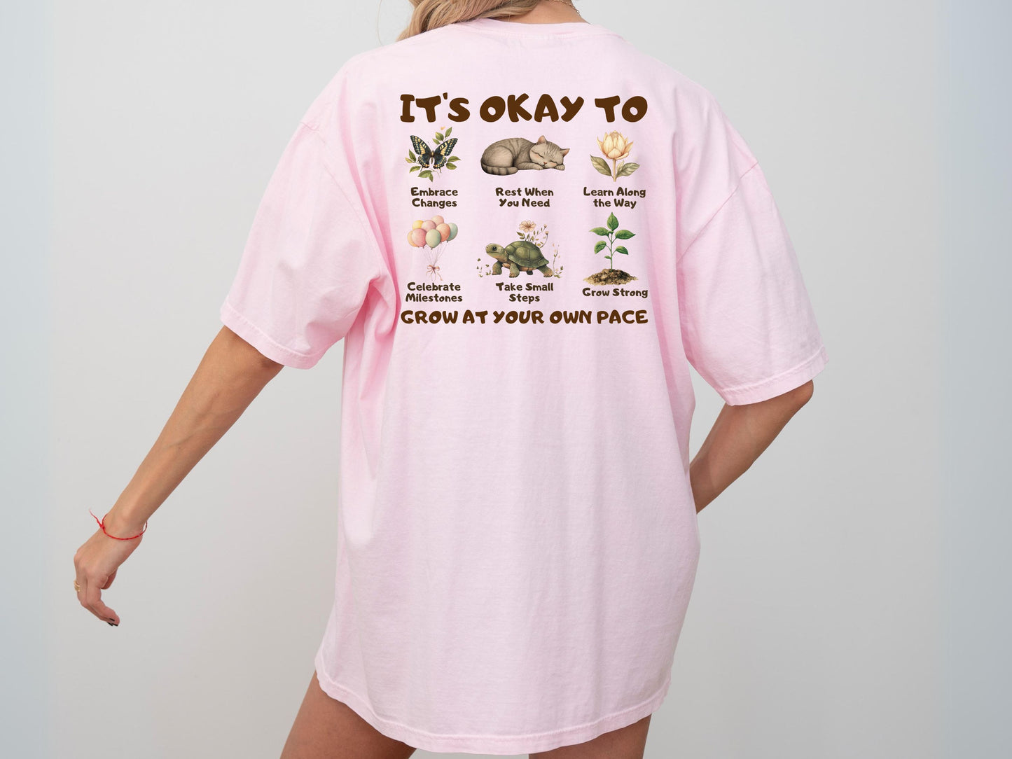 It's Okay to Shirt, Growth Mindset Shirt, Inspirational Gifts for Women, Mental Health Awareness Shirt, Self Love Shirt, Self Care Shirt