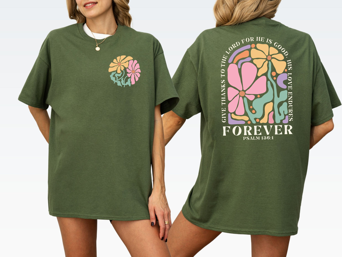 Give Thanks to the Lord Shirt, Faith Shirt for Women, Faith Based Gifts, Religious Gifts for Women, Christian Gifts for Women, Forever Gifts