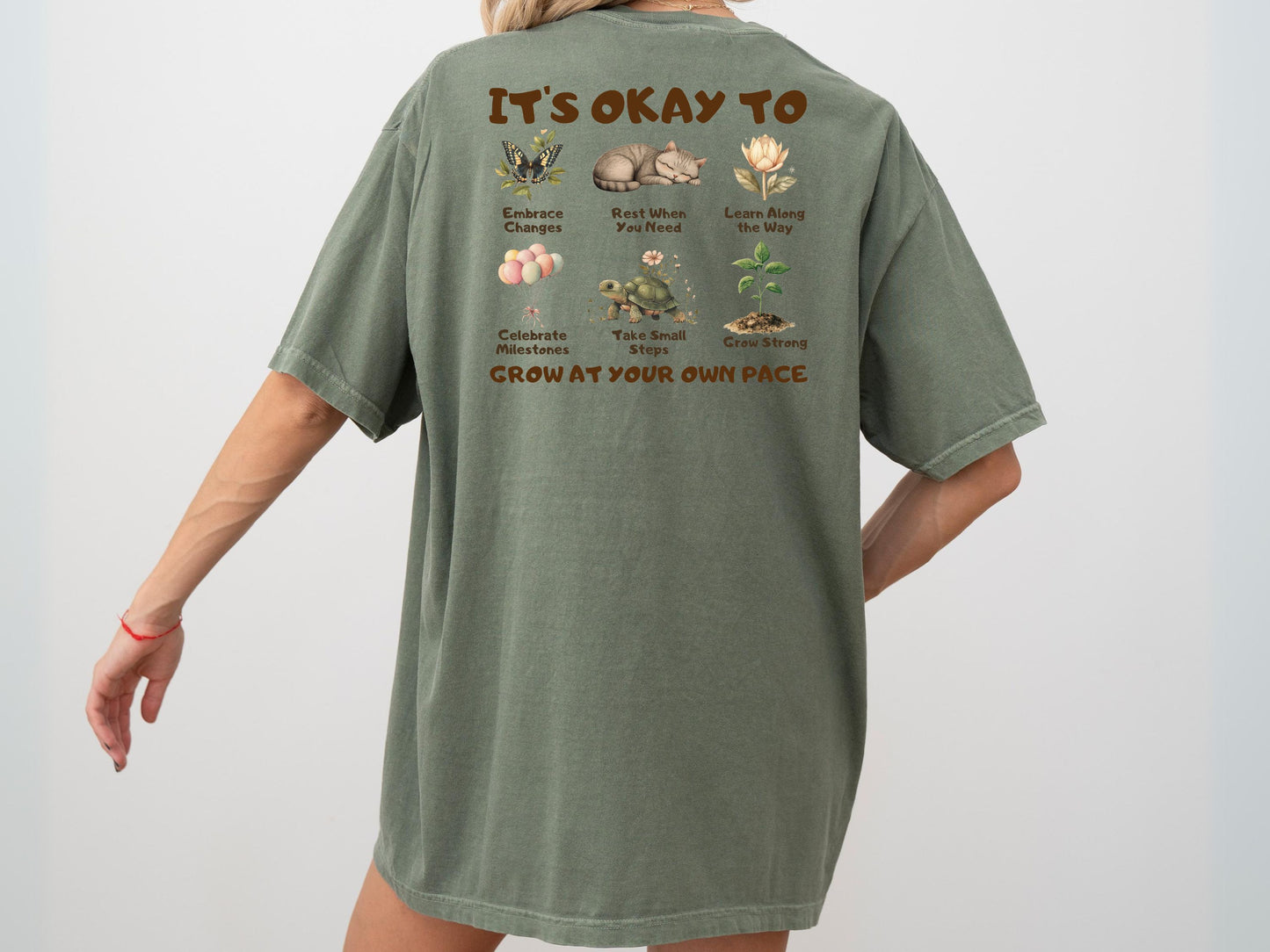 It's Okay to Shirt, Growth Mindset Shirt, Inspirational Gifts for Women, Mental Health Awareness Shirt, Self Love Shirt, Self Care Shirt