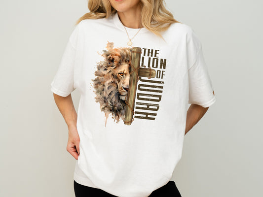 Lion of Judah Shirt, Lion Shirt for Women, Christian Gifts for Women, Catholic Gifts For Women, Bible Verse Tee, Faith Based Shirt