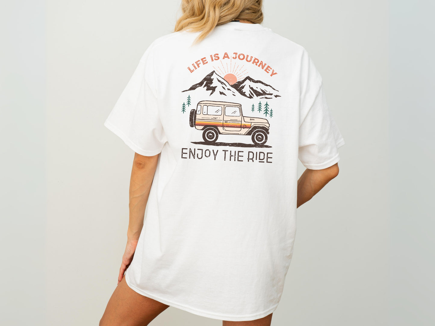 Life is a Journey T-Shirt, Adventure Time Shirt, Travel Lover Gifts, Camping T shirt, Nature Lover Gift, Retro Travel Shirt, Enjoy the Ride