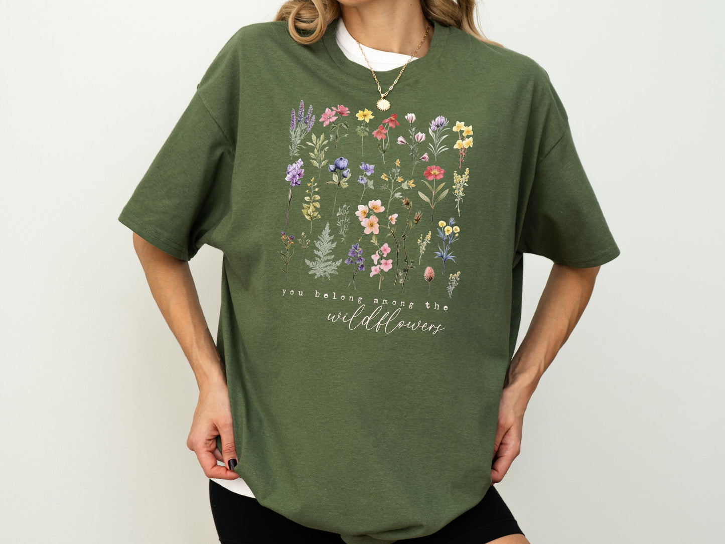 You Belong Among the Wildflowers Shirt, Boho Floral Shirt, Wildflowers T Shirt, Nature Lover Gift, Inspirational T Shirt, Awareness T Shirt